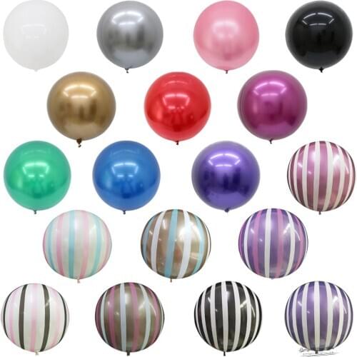 18/22/32Inch PVC Chrome Metal Bubble Balloons Round Globos Helium Air Balls Garland Supplies Birthday Party Wedding Decorations