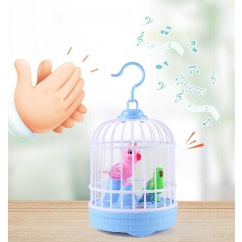 2021 New Mini Talking Singing Bird Interactive Electronic Pet Toys Voice Control Music Educational Simulation Bird for Kids Gift