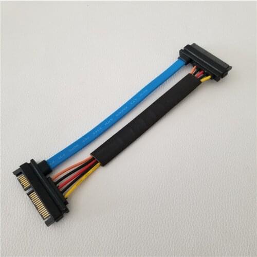 22Pin(7+15pin) SATA Data Extension Cable Male to Female Power Cord 3.3V Hard Dirve Extension Cable