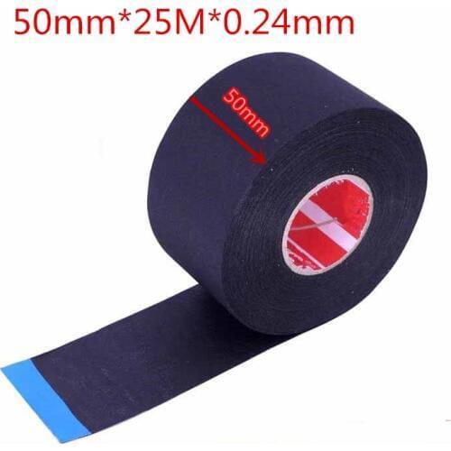 50mmx25m polyester nonwoven fabric electrical Automotive Wiring Harness Acetic acid cloth electronics tape polyeter bright tape