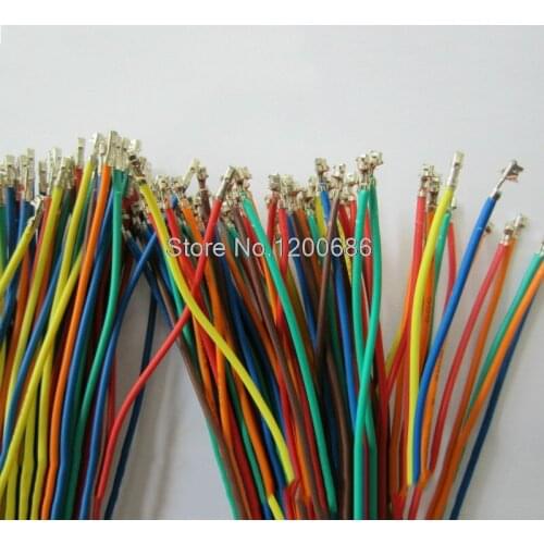 50pc 6 Colors XH2.54 Single Tin Header 15CM Terminal wire Connector wire 24AWG