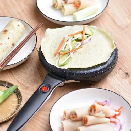 600W Electric Crepe Maker Pizza Pancake Machine Non-Stick Griddle Baking Pan Cake Machine Kitchen Cooking Tools