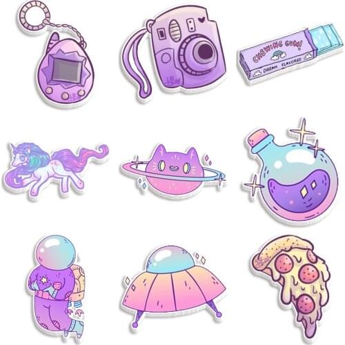 Acrylic Printing Gothic Style Resin Flatback for Hair Bows Planar Resin Crafts Custom Resin for DIY Phone Decorations