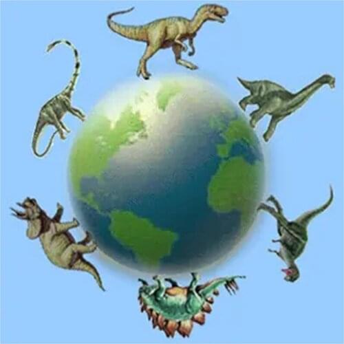 2021 New 5D DIY Full Round Diamond Painting Earth Dinosaur Cross Stitch 3D Embroidery Rhinestone Mosaic Home Decor Art Y606