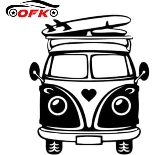 Car Stickers Decor Motorcycle Decals Camper Travel Surf Skateboard Summer Beach Cloth Ocean Decorative Creative PVC