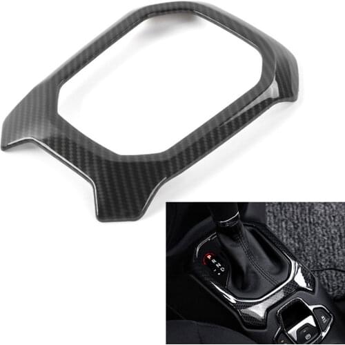 BBQ@FUKA 1pcs ABS AT Car Gear Shifter Shift Box Panel Cover Trim Decorative 6 Color Fit For Jeep Renegade 2015-2016 Accessories