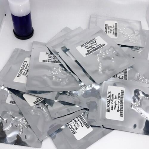 High definition DVVS White Round shape loose Moissanites 1ct-10ct 1pcs Certificated small size Moissanites Diamond for Pendant