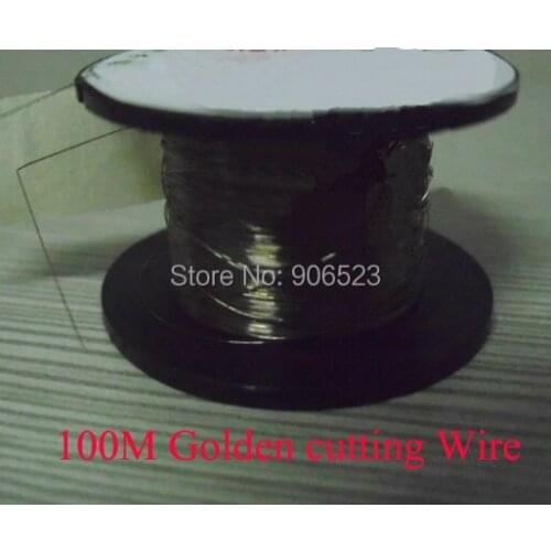 Free shipping 100M Golden Molybdenum Line Cutting Wire For Iphone/Samsung LCD Screen separator UV glue cutting