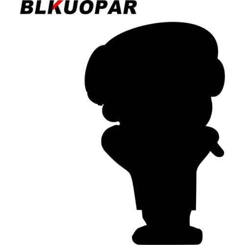 BLKUOPAR for Student Face Nerd Geek Car Stickers Anime Occlusion Scratch Decals Creative Windows Skateboard Decor Car Label