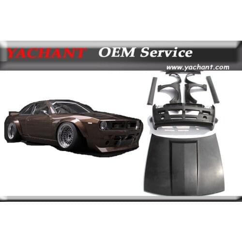 Fiber Glass FRP Bodykits Fit For 95-98 S14 Zenki S14A Kouki RB V2 "BOSS" Aero Style Body Kit Bumper Fender Headlight