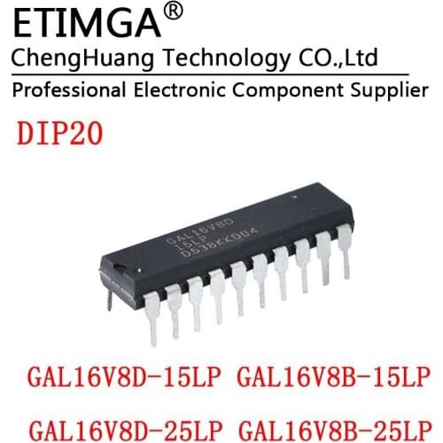 GAL16V8D/B-15LP/25LP/15LPN/25LPN Programmable logic device PLD chip IC D version