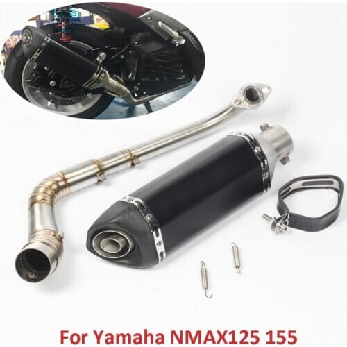 Motorcycle Exhaust Tip Muffler Silencer Connector Header Connection Link Pipe for Yamaha NMAX125 NMAX155 NVX155 AEROX155