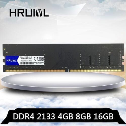 HRUIYL DDR4 4GB 8GB 16GB 2133MHz DDR 4 16G 8G 4G PC4-17000U 17000 PC motheboard Memory ram Desktop Intel and AMD Memoria dimm