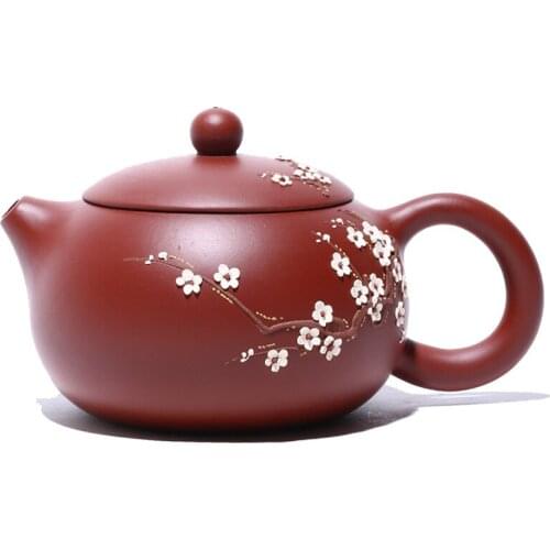 Chinese Teapot Purple Clay Flower Teaware White Tea Jasmine Teapots Oolong Samovar Tetera Ceramica Kitchen Supplies EH60TP