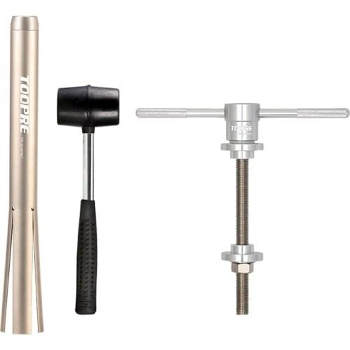 New TOOPRE Bicycle Headset Installation Removal Tools Bike Bottom Bracket Cup Press Fit Install Tool Set with Hammer