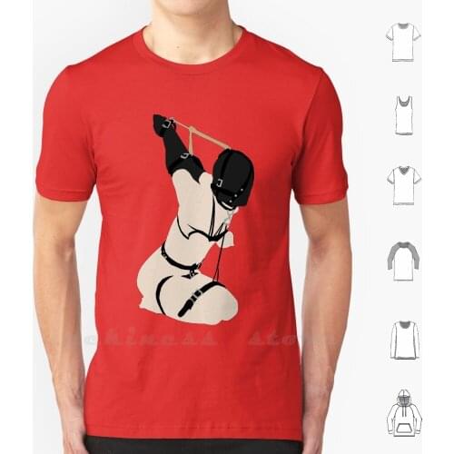 Bound And Hooded T Shirt Custom Design Print Bdsm D S Submission Submissive Bound Bondage Masochism Sadism Hooded Hood Slave