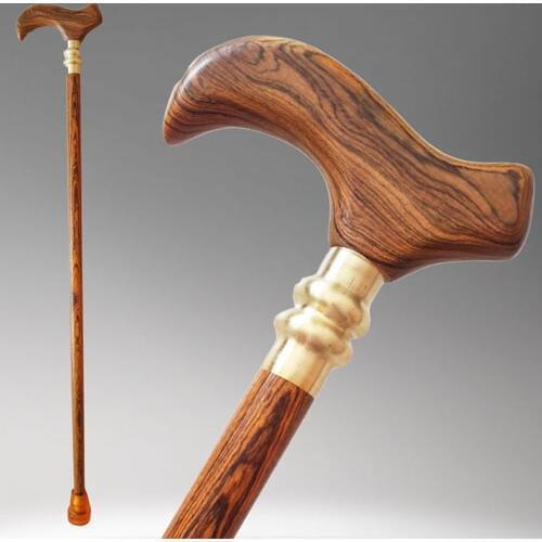 Filial piety elderly Rosewood mahogany wood yellow sandalwood slip elderly gentleman civilization genuine stick