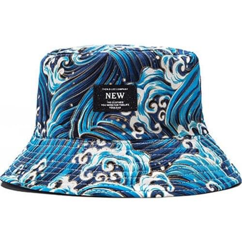 2021 New Constellation Galaxy Stars Print Panama Hat Cap Reversible Bucket Hat Summer Sun Hats For Women Men Gorro