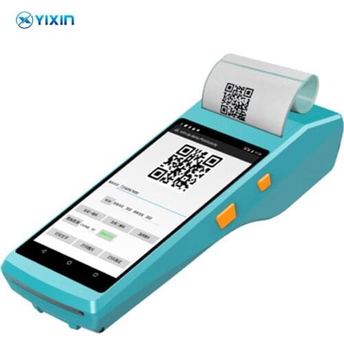 PDA POS Printer 5.5 Inch Android Pos Handheld Terminal PDA with Built-in Mobile Label Receipt Printer Suitable for Commercial