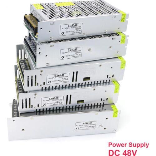 Ac to Dc 48V 3A 5A 7.5A 10A 15A 20A 150W 240W 360W 400W 500W 600W 720W 800W 1000W Switching Power Supply for Led Lights