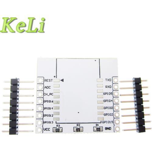 10pcs/lot ESP8266 serial WIFI module adapter plate Applies to ESP-07, ESP-08, ESP-12