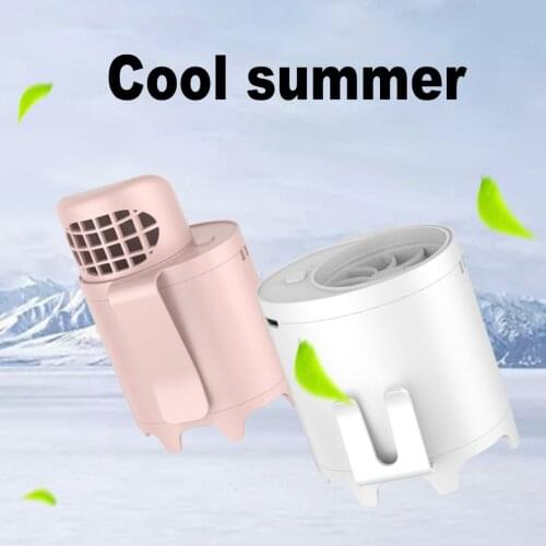 4 In 1 USB Charging Portable Outdoor Cooling Fan Mobile Mini Waist-mounted Hanging Neck Air Conditioner Personal Space Cooler
