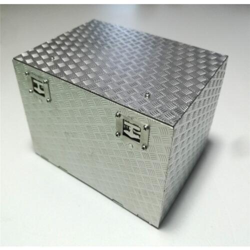 Stainless Steel Tool Box Equipment Box Anti skid Plate for 1/14 Tamiya Scania 56352 RC Truck Tractor Parts Accessories