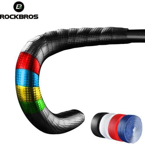 ROCKBROS Cycling Handle Belt Handlebar Tape Wrap Road Bike Cork Wrap Bent Bar EVA Bar Ends Tape+2 Bar Plug Bicycle Accessories