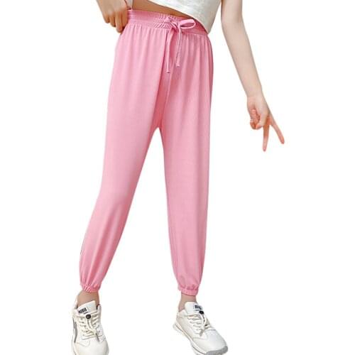 Girl Pants Solid Color Girls Childrens Pants Summer Children Pants Casual Style Childrens Clothes 6 8 10 12 14