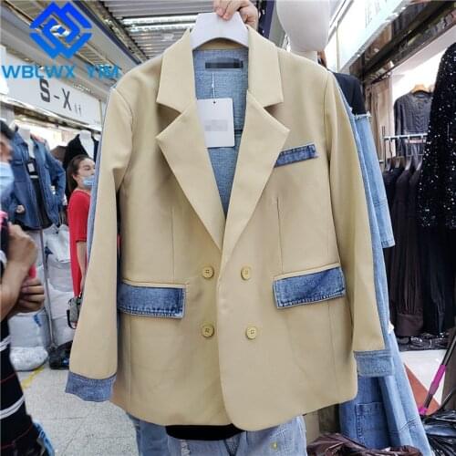 WBLWX YIM Women's Denim Blazers