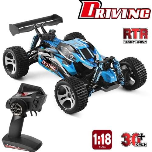 WLtoys 184011 2.4G 4WD RC Car 1/18 Brushless Motor Vehicle Models 30km/h High Speed Climbing Drift Off Road Toy