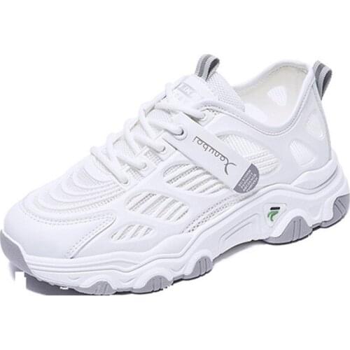 2021 Lace-Up Womens Vulcanize Shoes Platform Sports Ladies Sneakers Breathable Plus Women Shoes Women Sneakers