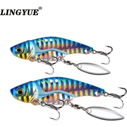 1Pcs Rotating Metal VIB vibration Bait Spinner Spoon Fishing Lures 12g 16g Jigs Trout Winter Fishing Hard Baits Tackle Pesca