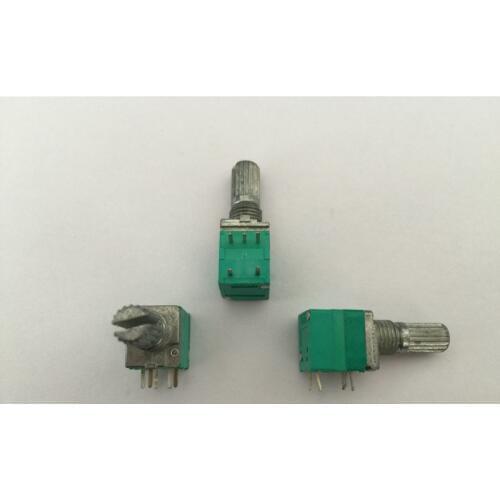 10PCS switch audio amplifier sealed potentiometer B20K 15MM 5Pin with nuts 20K potentiometer linear