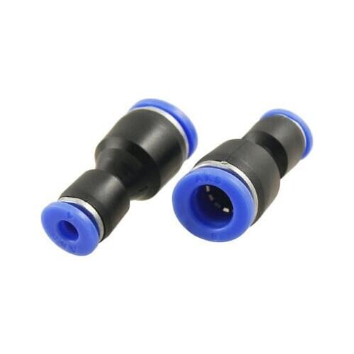 10 Pcs 8mm to 4mm Straight Pneumatic Fitting Push In Quick Connectors
