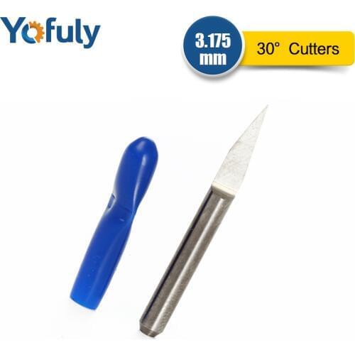 10 x 3.175mm PCB Engraving Cutters 30 Degree 0.2mm for Wood Circuit Boards CNC Router Tool