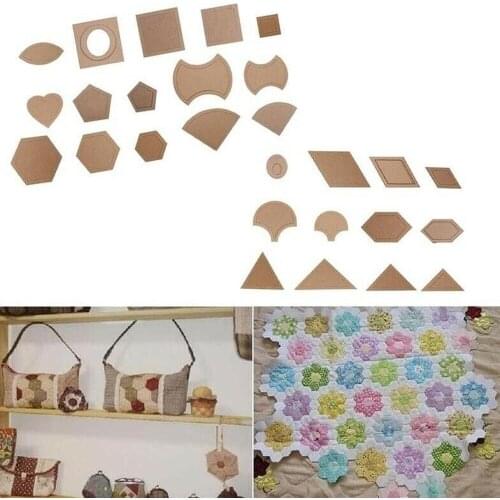 54pcs DIY Tool Patchwork Quilter Templates With Protective Film On The Surface Cloth Styling Quilting Supplies