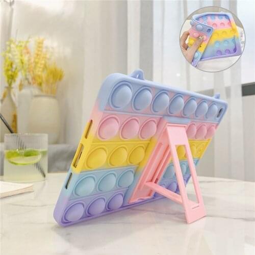 8th Generation Case 2020 10.2" Case Silicone Shockproof Kids Non-toxic Children Stand Cover for iPad 7th Gen Case 2019 10.2 inch