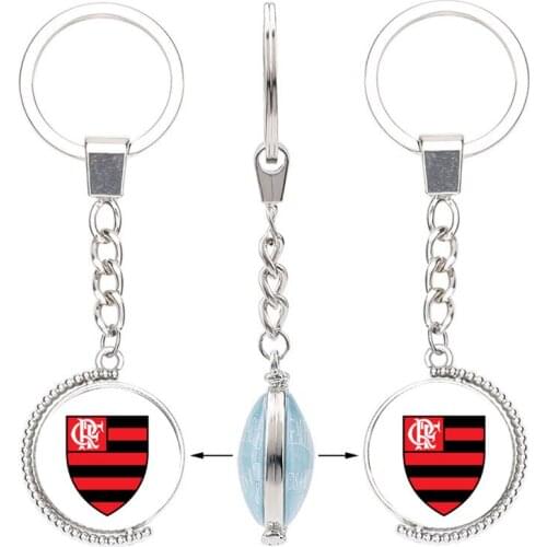 CR Flamenco Brazil Football Club Charm Couple Keychain Friendship Girlfriend Boyfriend Couple Keychain Valentines Day Gift