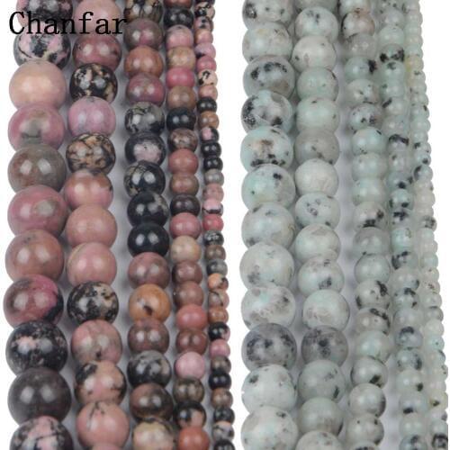 Black line Rhodonite Tianshan Blue Stone Women Jewelry Fashion Making Loose Beads 4 6 8 10 12mm