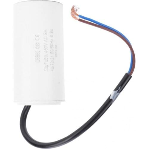 CBB60 Motor Run Capacitor 450V 50uF ESR 0.2 Microfarad Capacitor Motor Start Capacitors