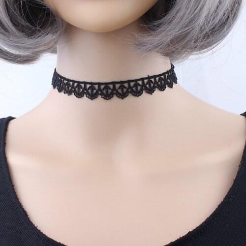 Black Lace Choker Necklaces Women Velvet Choker Arrows Leaves Necklaces Chokers Chocker tattoo choker collares Collier Femme