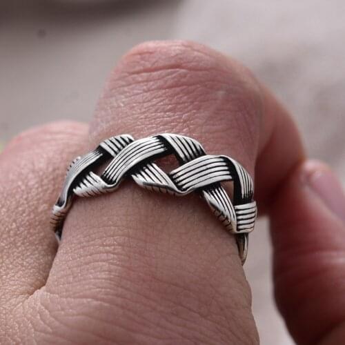 CHR14 925 Sterling Silver Customized Retro Cross Female Finger Rings Promotion New Year Gift No Fade