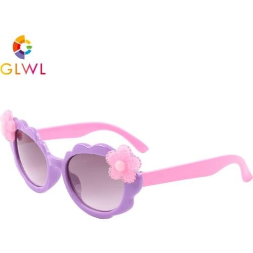 Childrens Sunglasses Flower Girls Fashion Sun Glasses Kids Cartoon Designer Eyewear Baby Yellow Shades Cool Infant Gifts 2021