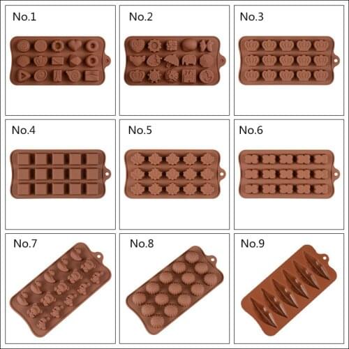DIY Baking Dessert Chocolate 3D Silicone Molds Cake Decorating Tools for Fondant Candy Gummy Ice Cube Cake Moulds
