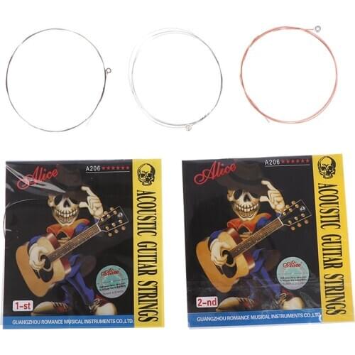 10pcs Acoustic Guitar Electric Guitar Stray String A206 Stray String 123 String Guitar Copper Musical Instrument Accessories