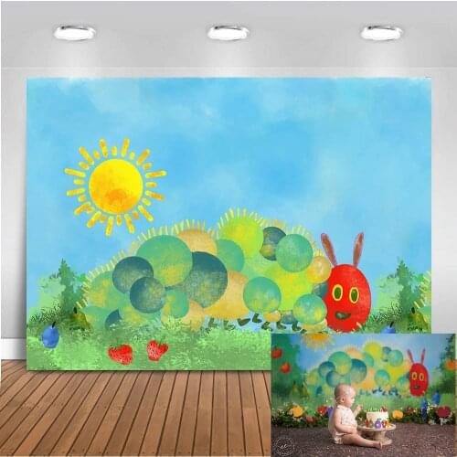 Photography backdrop worm theme oil painting backdrop for photography newborn baby portrait grass background for photo studio