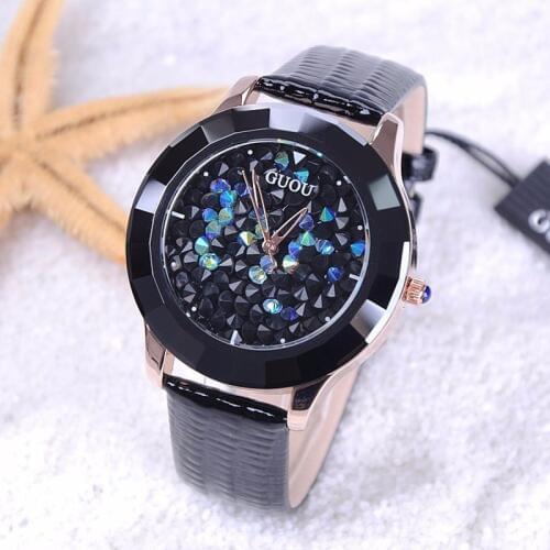 Hot 2020 New Arrival Hongkong Brand Women Rhinestone Watches Austrian Crystal Ceramic Leather Band Women Dress Watches Drop Ship