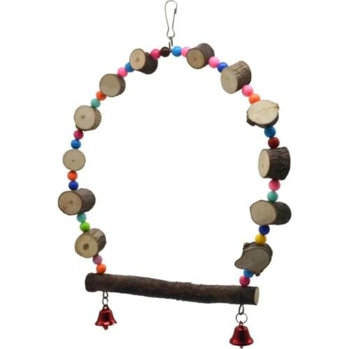 Birds Toy Pet Bird Parrot Cage Decoration Hut Nest Bird Toys Hammock Swing Toy Hanging Toy Pet Supplies