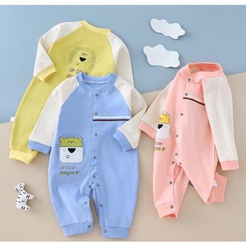 Spring Autumn Newborn Boys Girls Cotton Jumpsuits Clothes Baby Boys Girls Long Sleeve Rompers Children Rompers